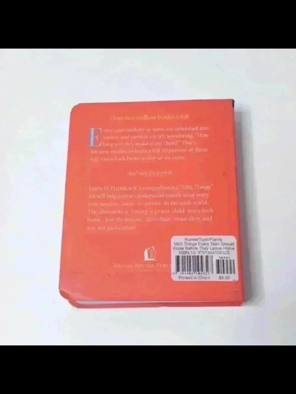 1001 Things Every Teen Should Know - Orange Hardcover BOOK - Picture 2 of 5